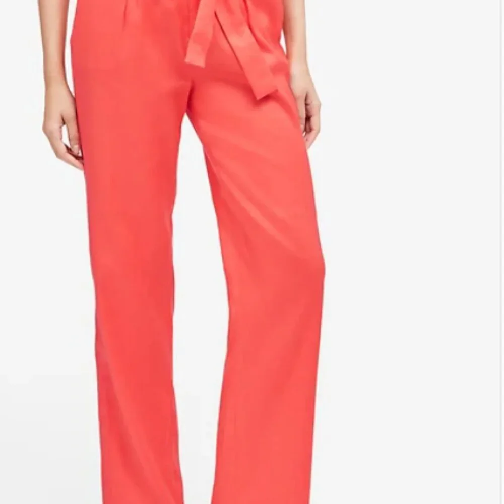 Banana‎ Republic High-Rise Wide-Leg Linen-Cotton Pant Size 12